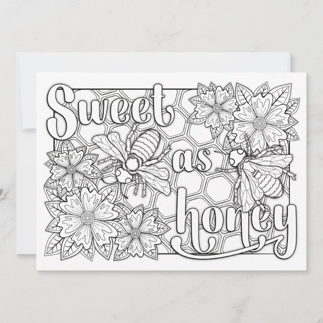 OrnaMENTALs Söta som honungsbin Färg Din egen (Framsida)