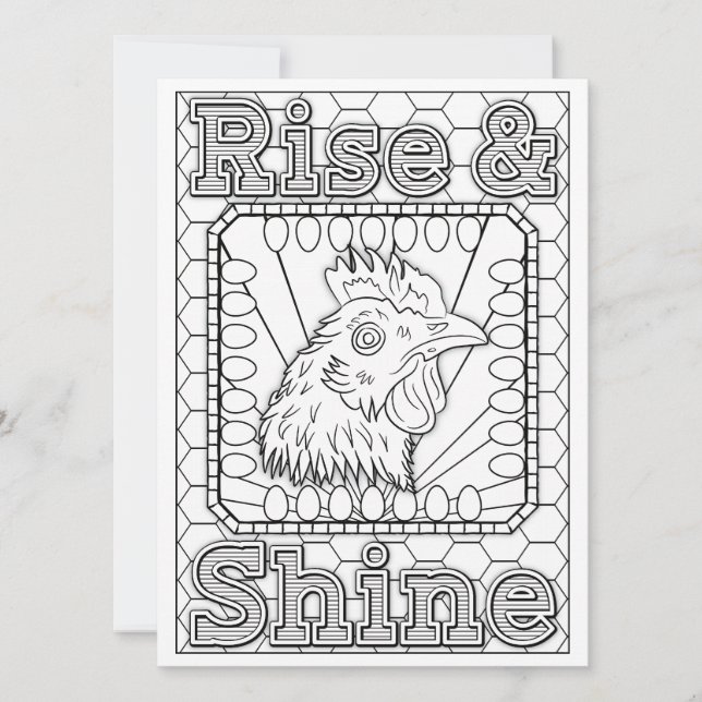 OrnaMENTALs Stiga upp & Shine Chicken Färg Din ege (Framsida)