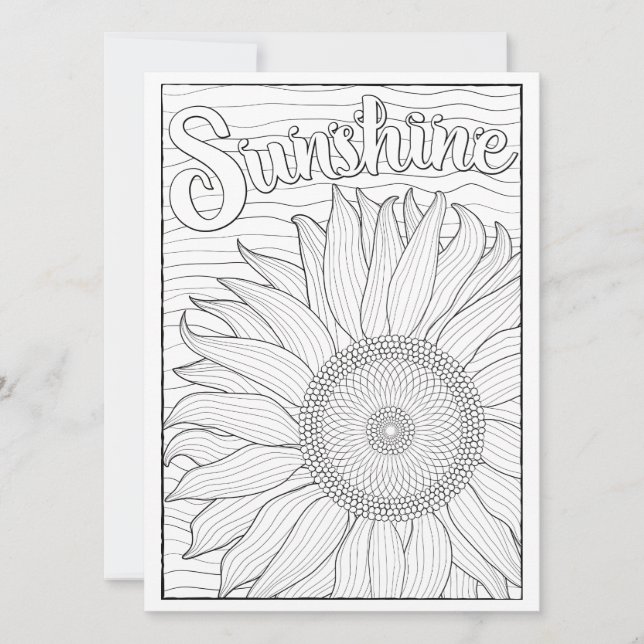 OrnaMENTALs Sunshine Solros Färg Din egen (Framsida)