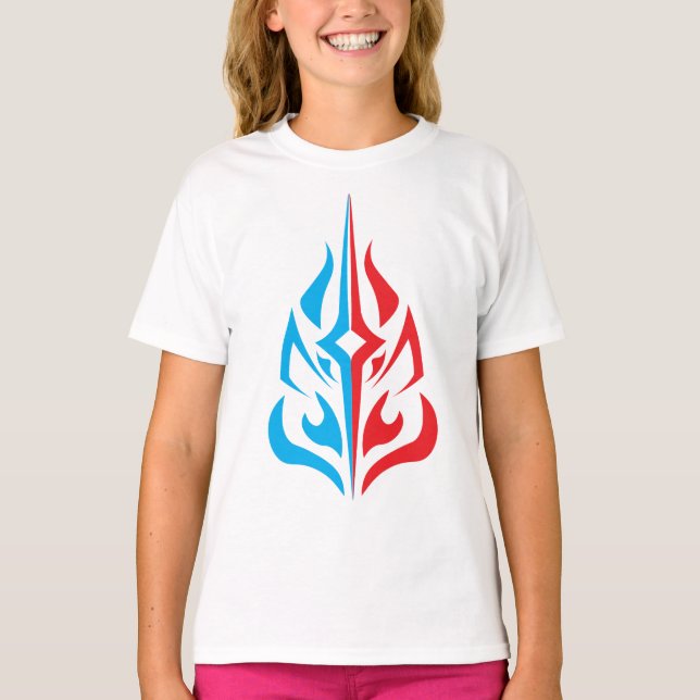 Ornamentalt blomsterarrangemang t shirt (Framsida)