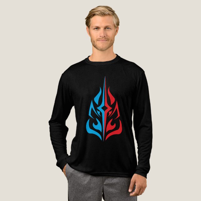 Ornamentalt blomsterarrangemang t shirt (Hel framsida)