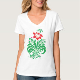 Ornamentalt blomsterblomsterdesign – Elegant T Shirt