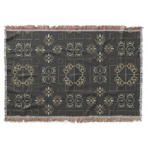Ornamentalt medaljong geometriskt