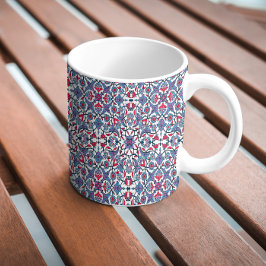 Ornamentalt turkiskt kakelmönster kaffemugg