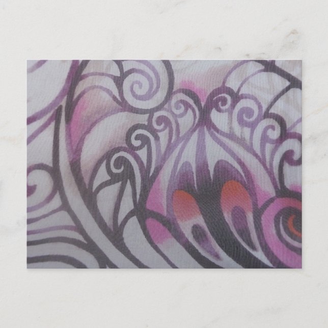 Ornamente in lila vykort (Framsida)