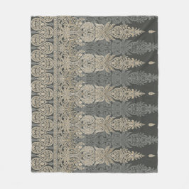 Ornamentell traditionell Paisley-design  Fleecefilt