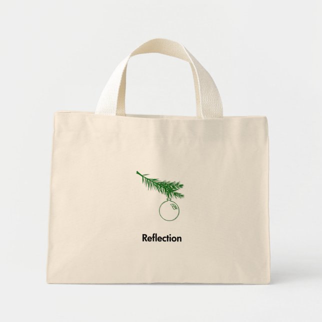 Ornamenterad reflektion mini tygkasse (Framsidan)