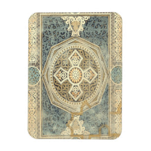 Ornamenterad teori med geodetisk design magnet
