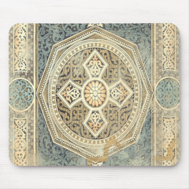Ornamenterad teori med geodetisk design musmatta (Framsidan)