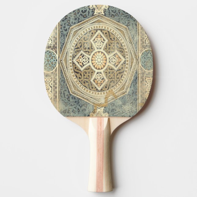 Ornamenterad teori med geodetisk design pingisracket (Framsidan)