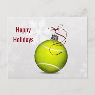 Ornamenterade Helgdagskort i tennis boll Helg Vykort