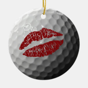ORnamenterade meddelanden från golf boll, många, r Julgransprydnad Keramik