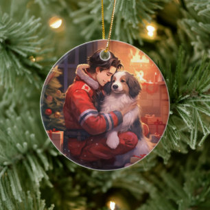 Ornamentik Julgransprydnad Keramik