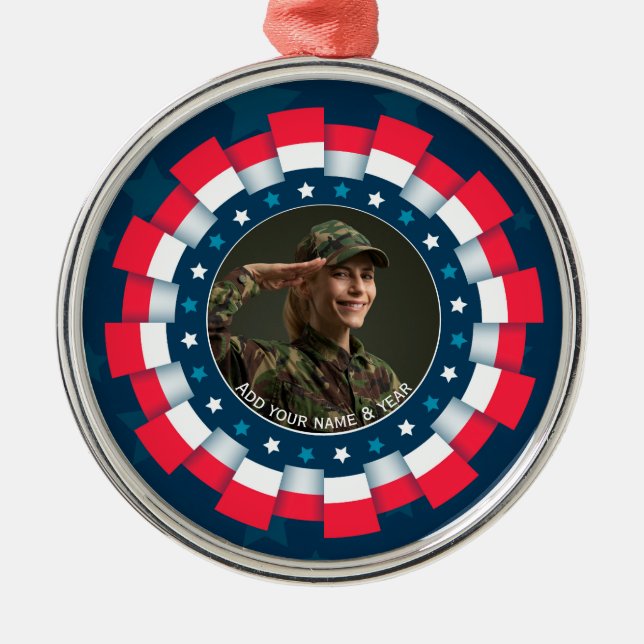 Ornamentik Julgransprydnad Metall (Framsidan)