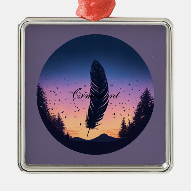 Ornamentik Julgransprydnad Metall (Framsidan)