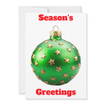 Ornamentkort för Grönten för årstidshälsningar