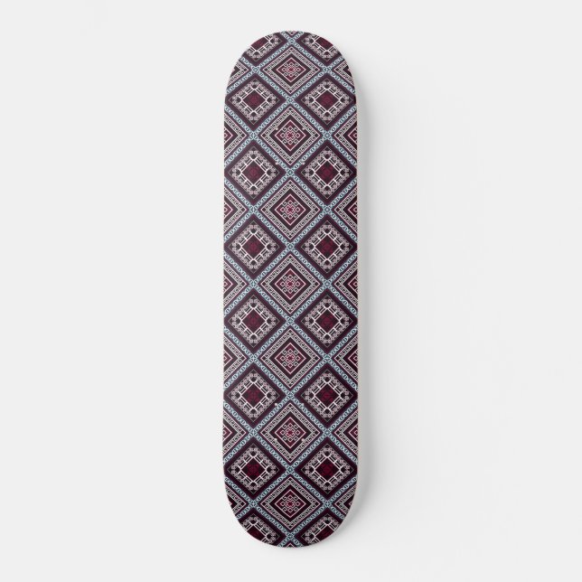 Ornamentmönster Mini Skateboard Bräda 18,5 Cm (Framsida)