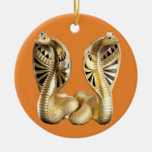 Ornaments. för ormälskarejul julgransprydnad keramik