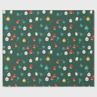 Ornaments Handskar och Kakao Julmönster Presentpapper
