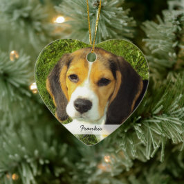 Ornamet dubbla Hund Julgran Julgransprydnad Keramik