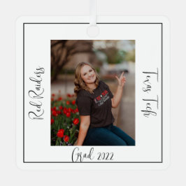 Ornamet grattis Student Metall Julgransdekoration