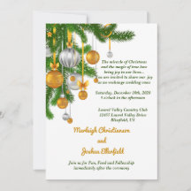 Ornamet guld & Silver vid Grenar Bröllop