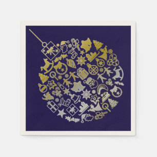 Ornamet Julgran Boll + dina idéer Pappersservett