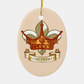 Ornamet krona Kung Far Julgransprydnad Keramik