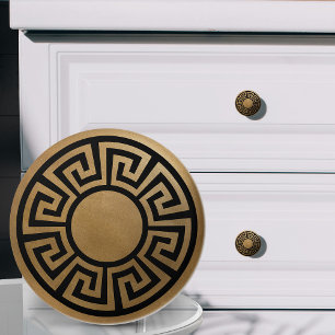 Ornamet Nyckel - Svarta och Guld Knopp