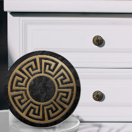 Ornamet Nyckel - Svarta och Guld Knopp