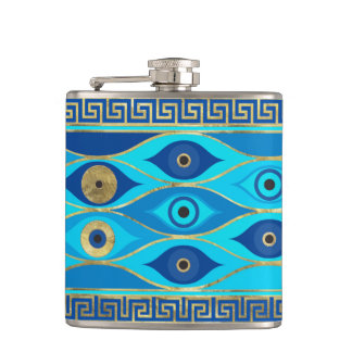 Ornamet Öga och Nyckel i Grekland Fickplunta