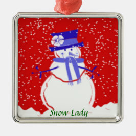 Ornamet snö vid Helgdag vid Julgran Julgransprydnad Metall