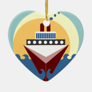 Ornamnförmån för kryssad Frakt Bröllop Personlig Julgransprydnad Keramik