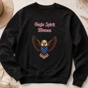 Örnandens kvinna Patriotisk amerikansk stolthetsde T Shirt