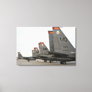 Örnar för strejka för US-flygvapen F-15E Canvastryck