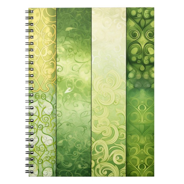ORNAT SHADES OF GRÖNT IRISH CELTIC THEME ANTECKNINGSBOK (Framsidan)