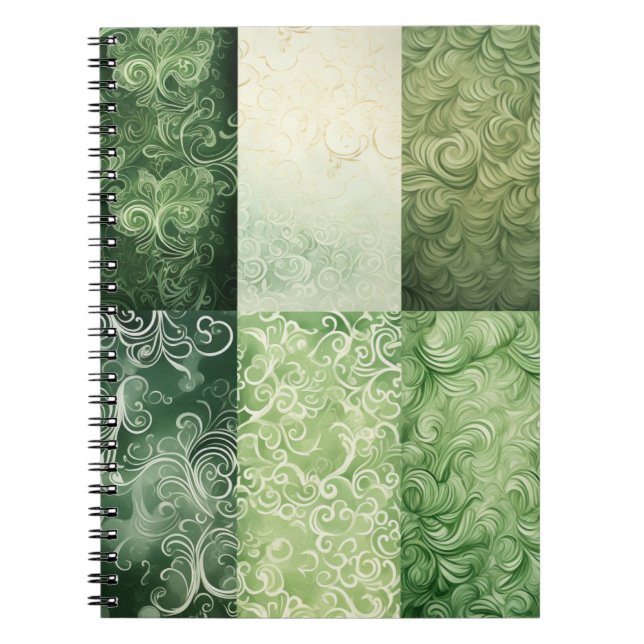 ORNAT SHADES OF GRÖNT IRISH CELTIC THEME ANTECKNINGSBOK (Framsidan)