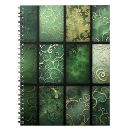 ORNAT SHADES OF GRÖNT IRISH CELTIC THEME ANTECKNINGSBOK