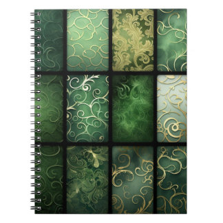 ORNAT SHADES OF GRÖNT IRISH CELTIC THEME ANTECKNINGSBOK