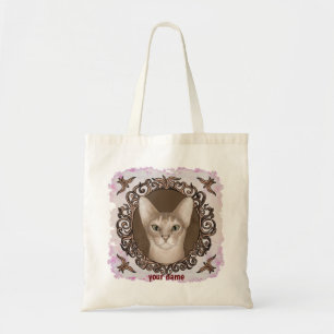 Ornate Abyssinian Cat Tote Bag Tygkasse