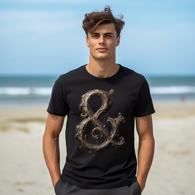 Ornate Ampersand Design T Shirt (Skapare uppladdad)