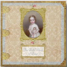 Ornate Antique Doll Collector's Foil Journal
