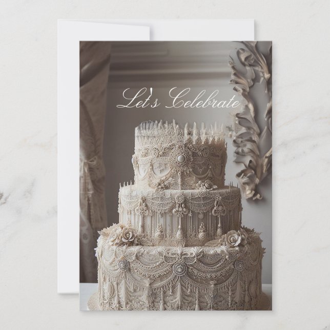 ORNATE ANTIQUE LOOK ANNIVERSARY INBJUDNINGAR (Framsida)