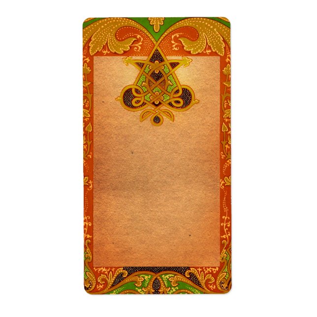 Ornate Apothecary Label Fraktsedel (Framsidan)