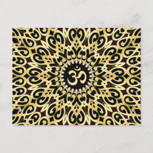 Ornate Arabesque Black + Guld OM vykort