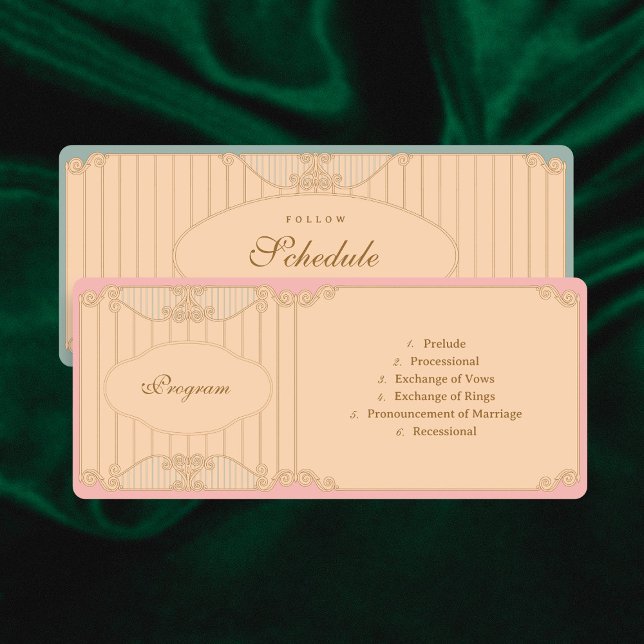 Ornate Art Nouveau Wedding Program (Skapare uppladdad)