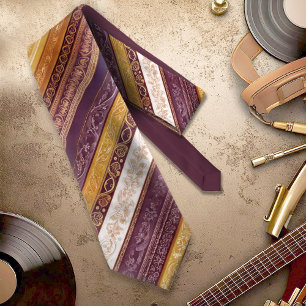 Ornate Baroque Rand Burgundy Guld ID1095 Slips