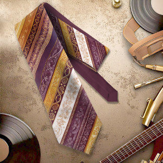 Ornate Baroque Rand Burgundy Guld ID1095 Slips