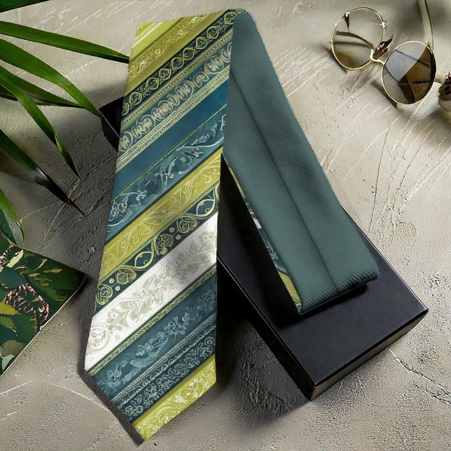 Ornate Baroque Rand Grönt ID1095 Slips (Skapare uppladdad)