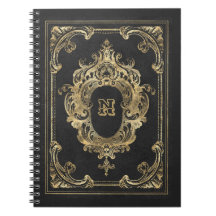 Ornate Black and Guld Ram Notebook